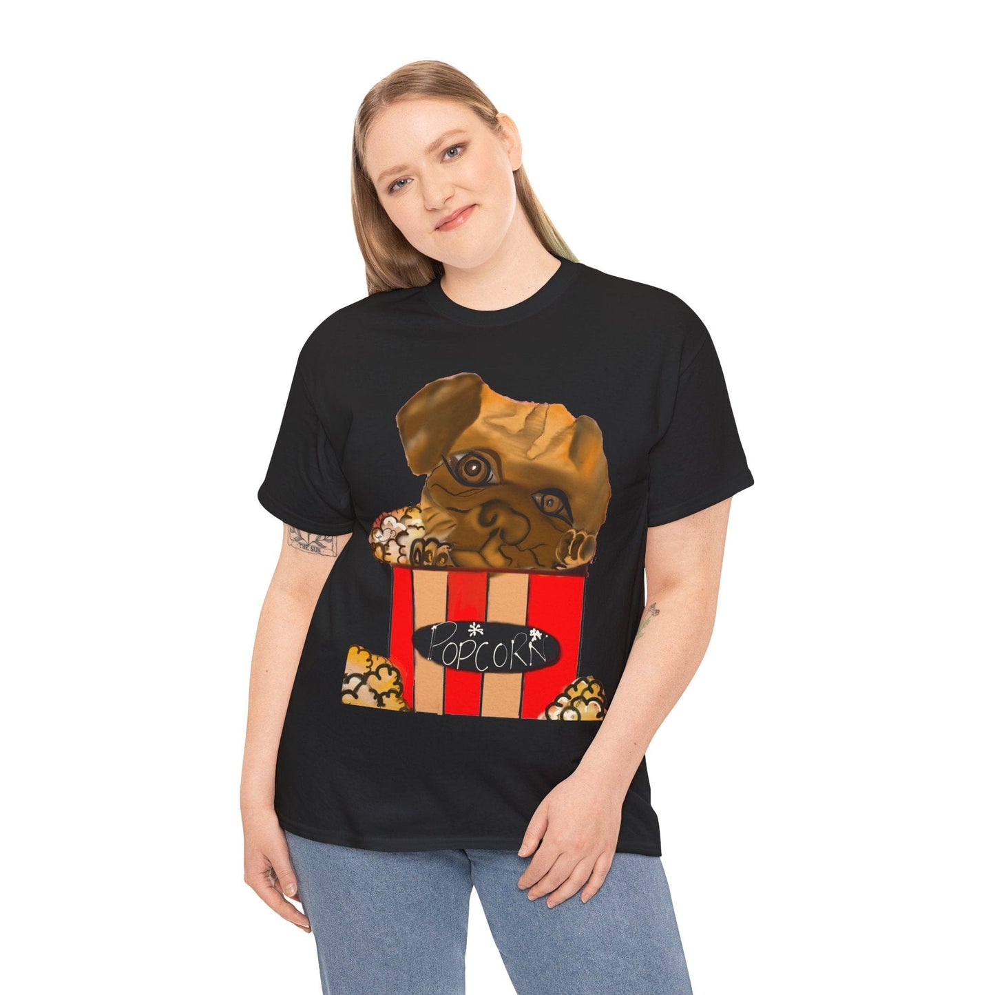 Dog in Popcorn Bucket T-Shirt