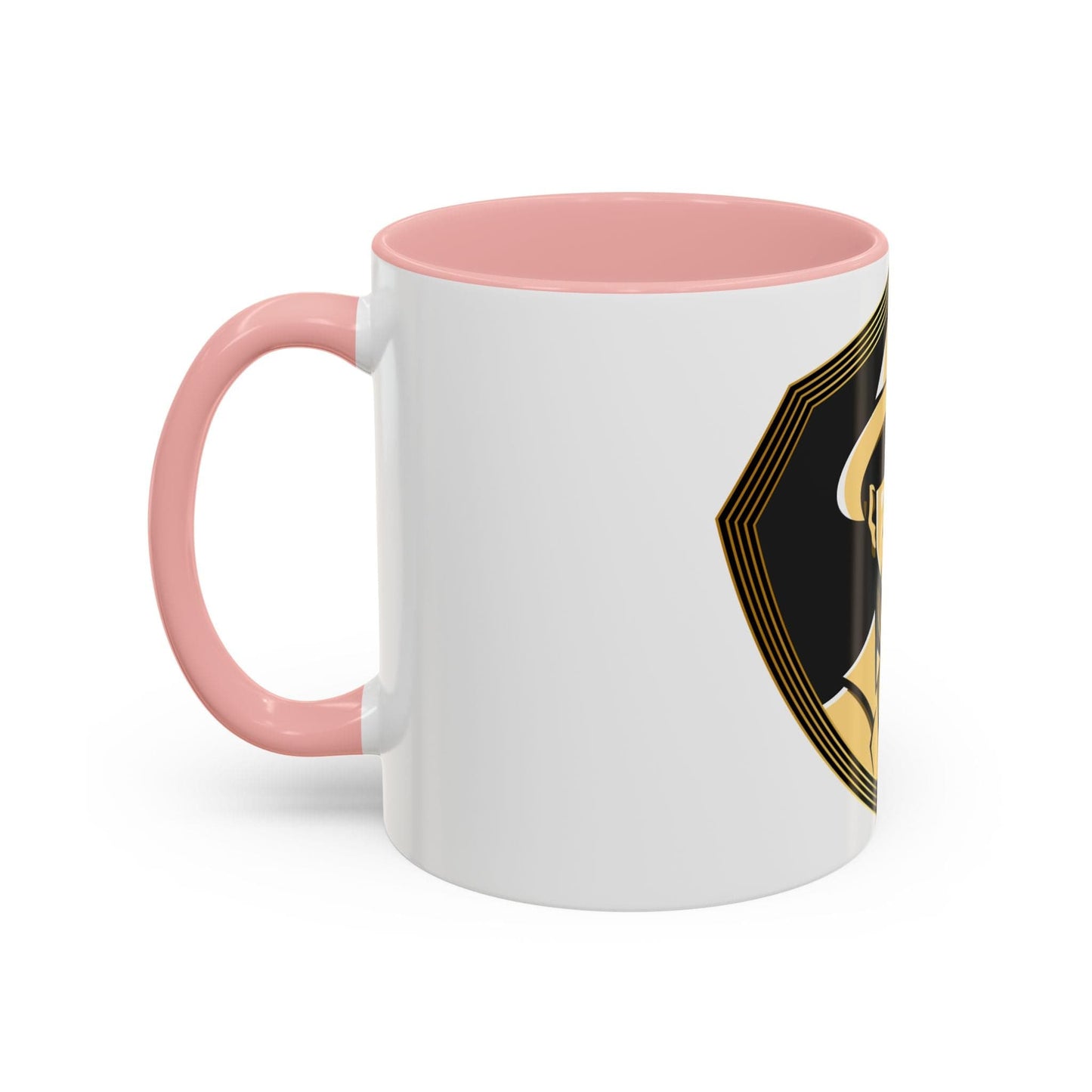 Gman Logo Black Background Accent Coffee Mug, 11oz