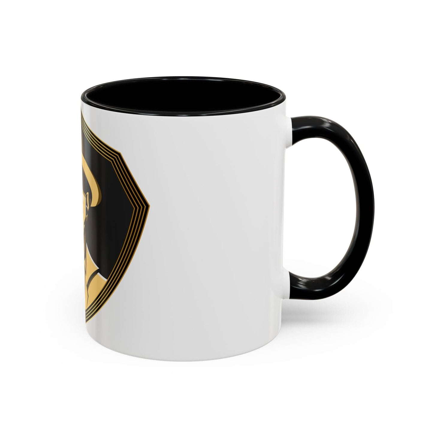Gman Logo Black Background Accent Coffee Mug, 11oz