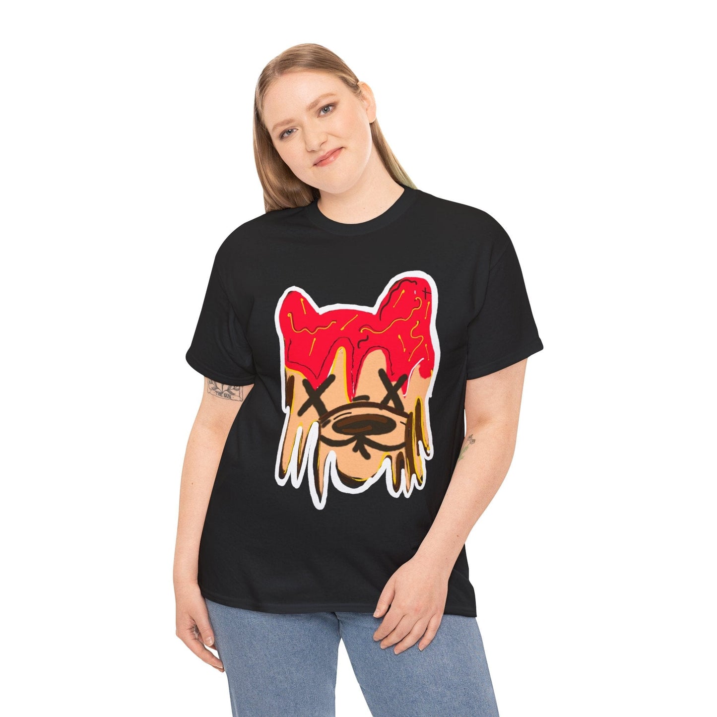 Dripping Animal Face Graphic Tee