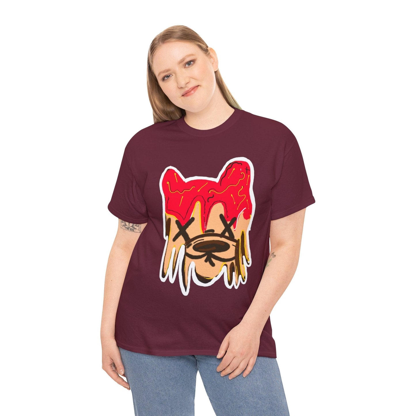 Dripping Animal Face Graphic Tee