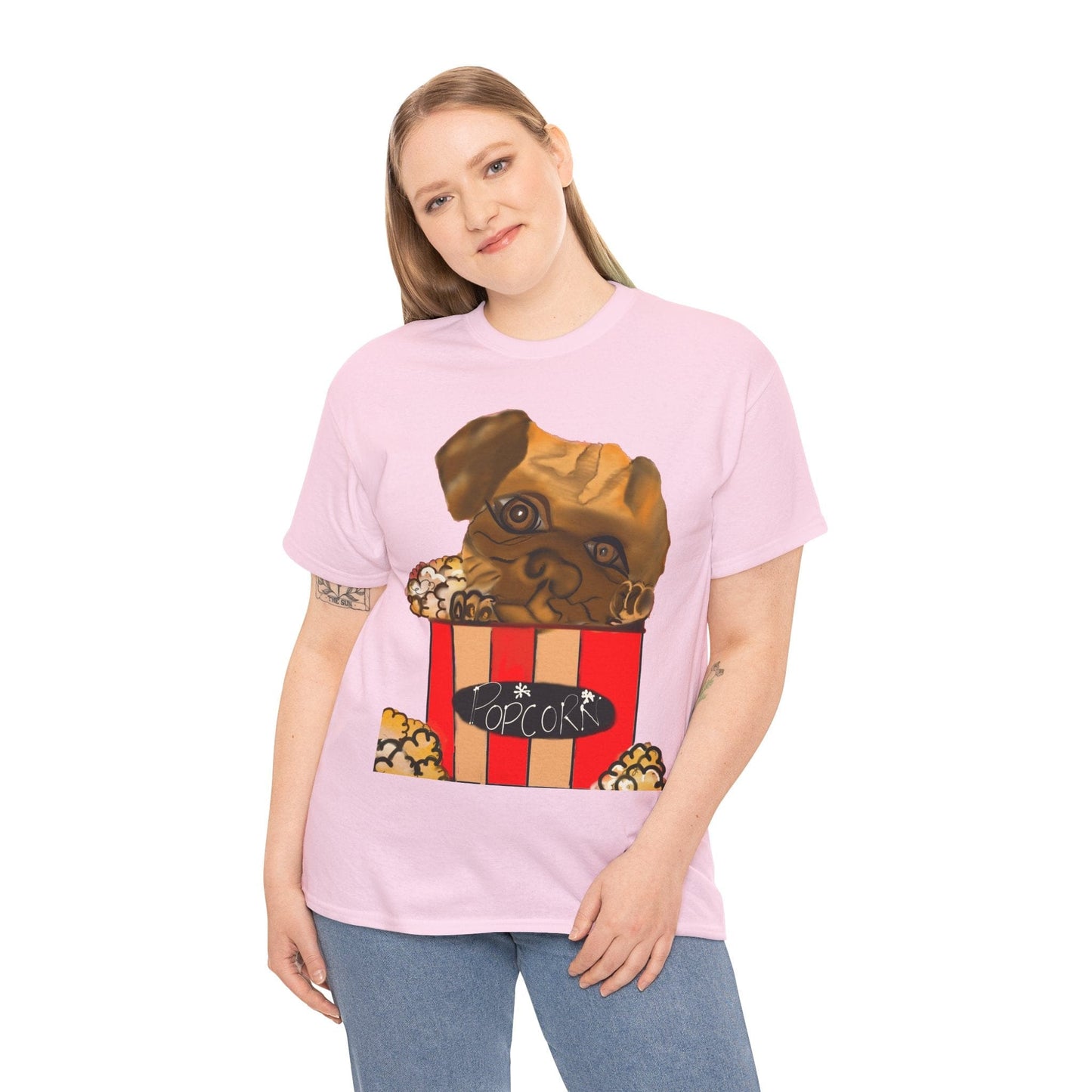 Dog in Popcorn Bucket T-Shirt