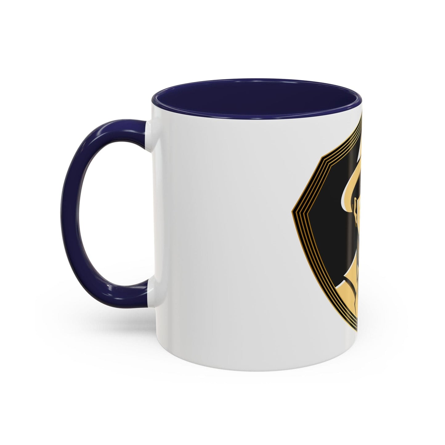 Gman Logo Black Background Accent Coffee Mug, 11oz