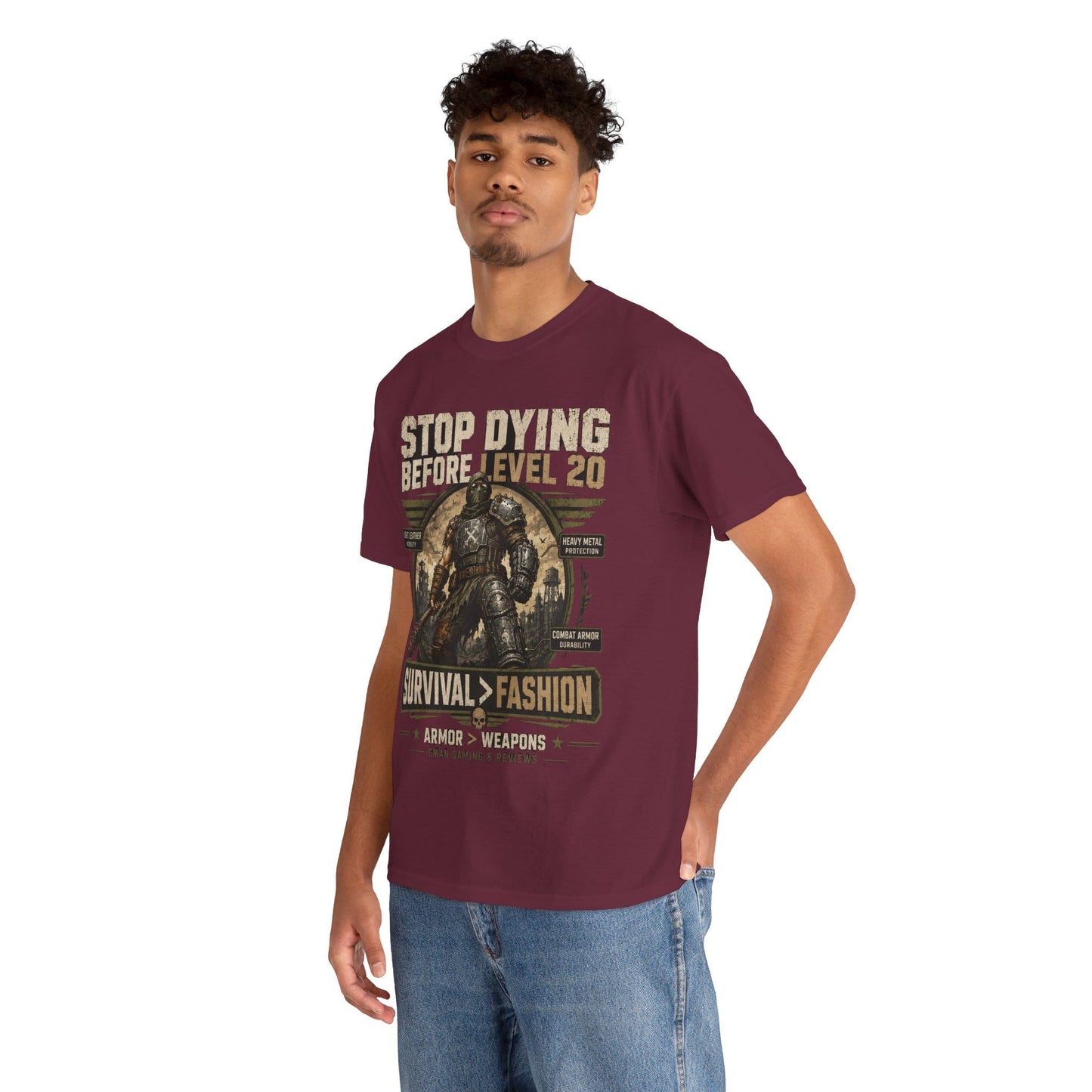 Stop Dying Before Level 20 Gamer T-Shirt