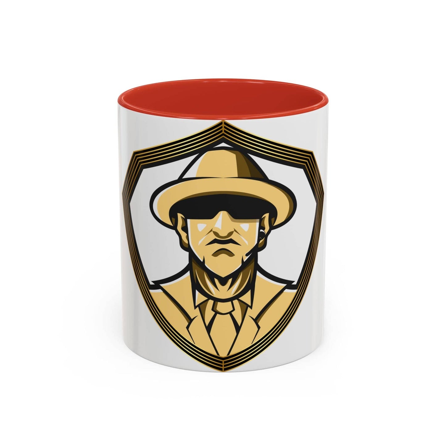 Gman Logo White Background Accent Coffee Mug, 11oz
