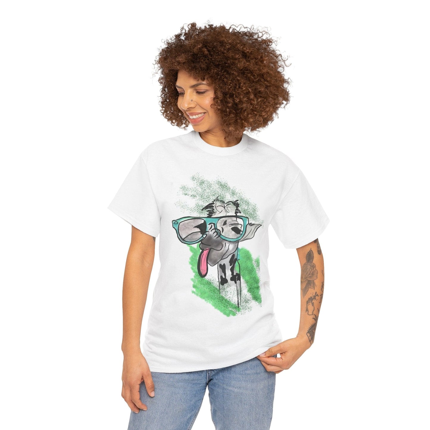 Cute Cow with Glasses T-Shirt