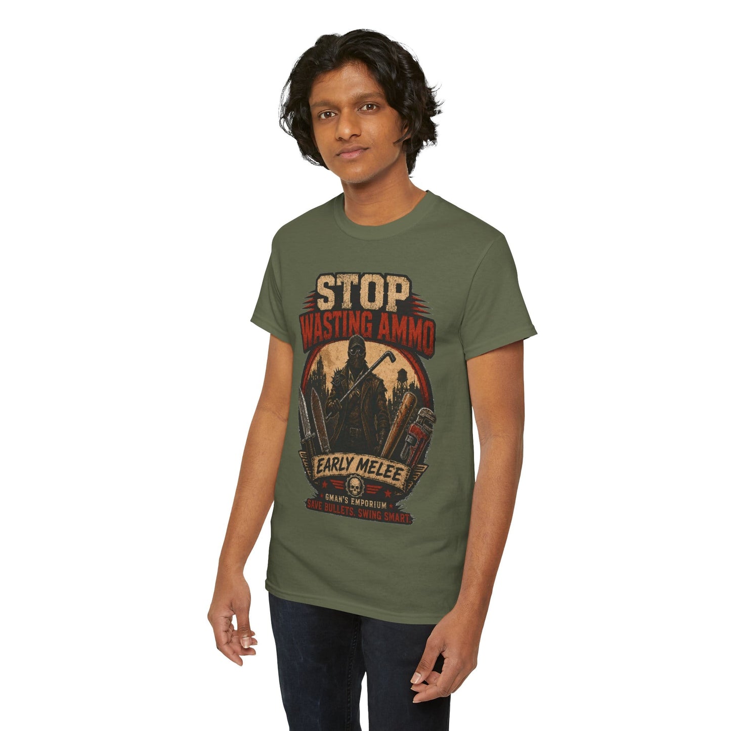 Stop Wasting Ammo – Early Melee Tee