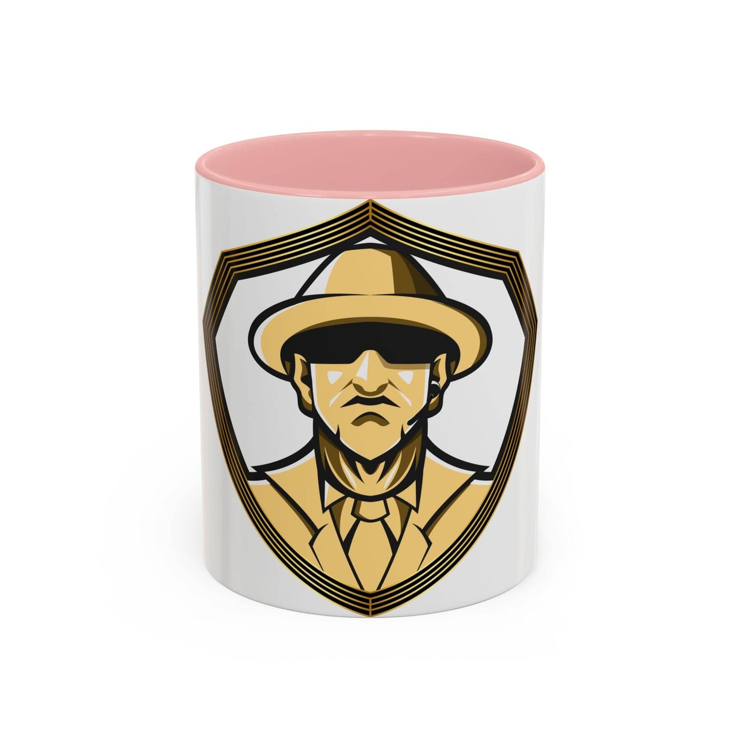Gman Logo White Background Accent Coffee Mug, 11oz