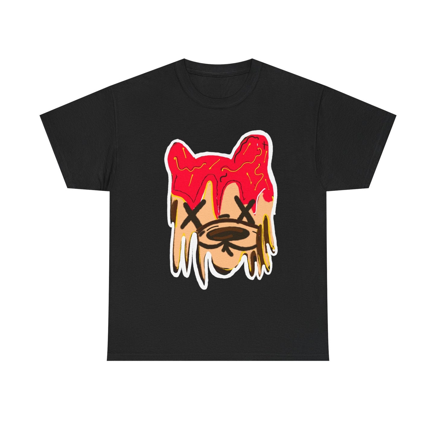 Dripping Animal Face Graphic Tee