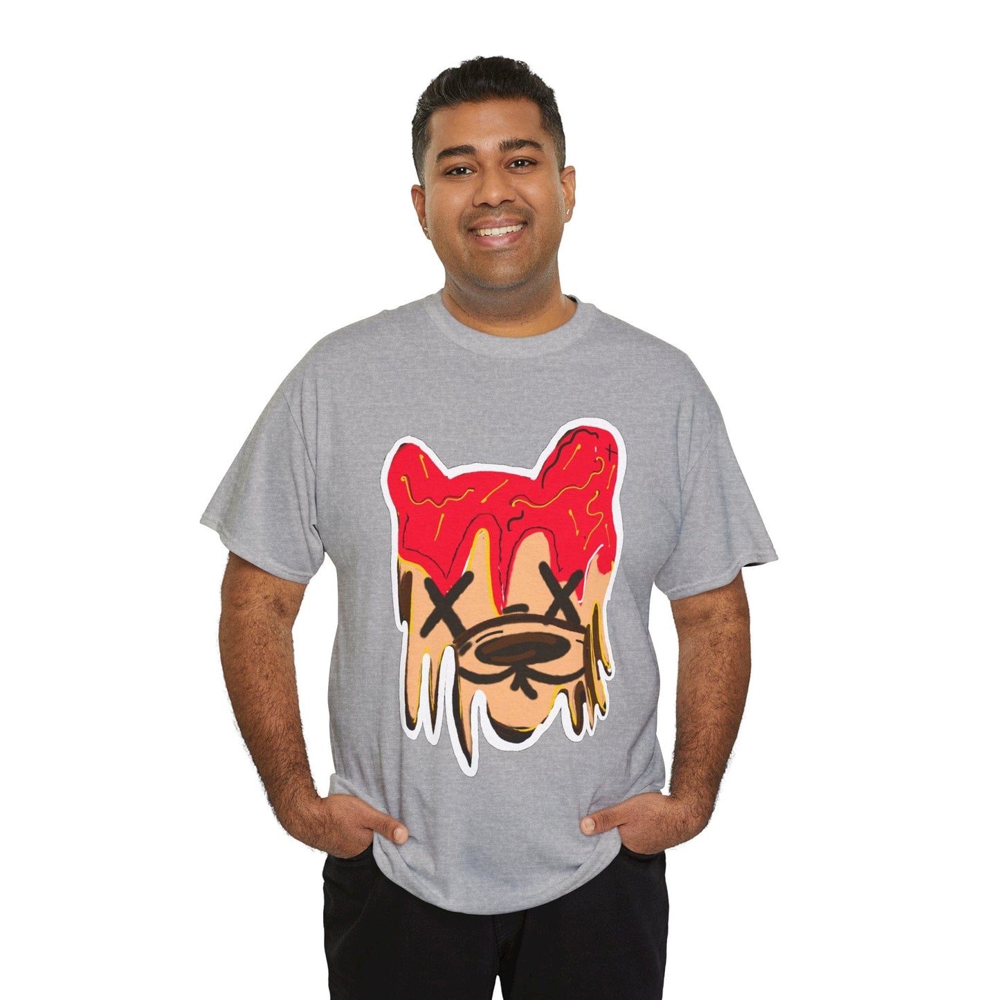 Dripping Animal Face Graphic Tee
