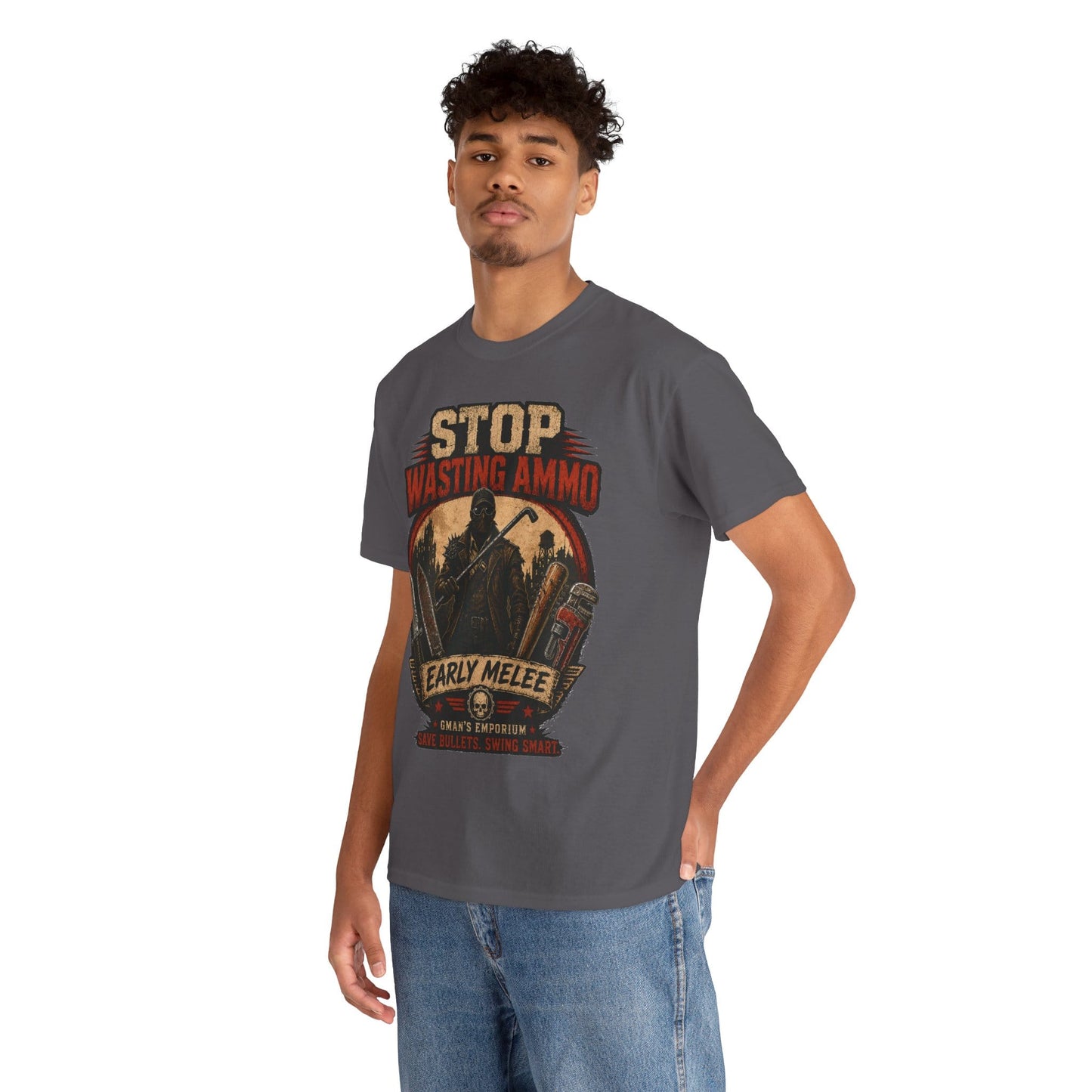 Stop Wasting Ammo – Early Melee Tee