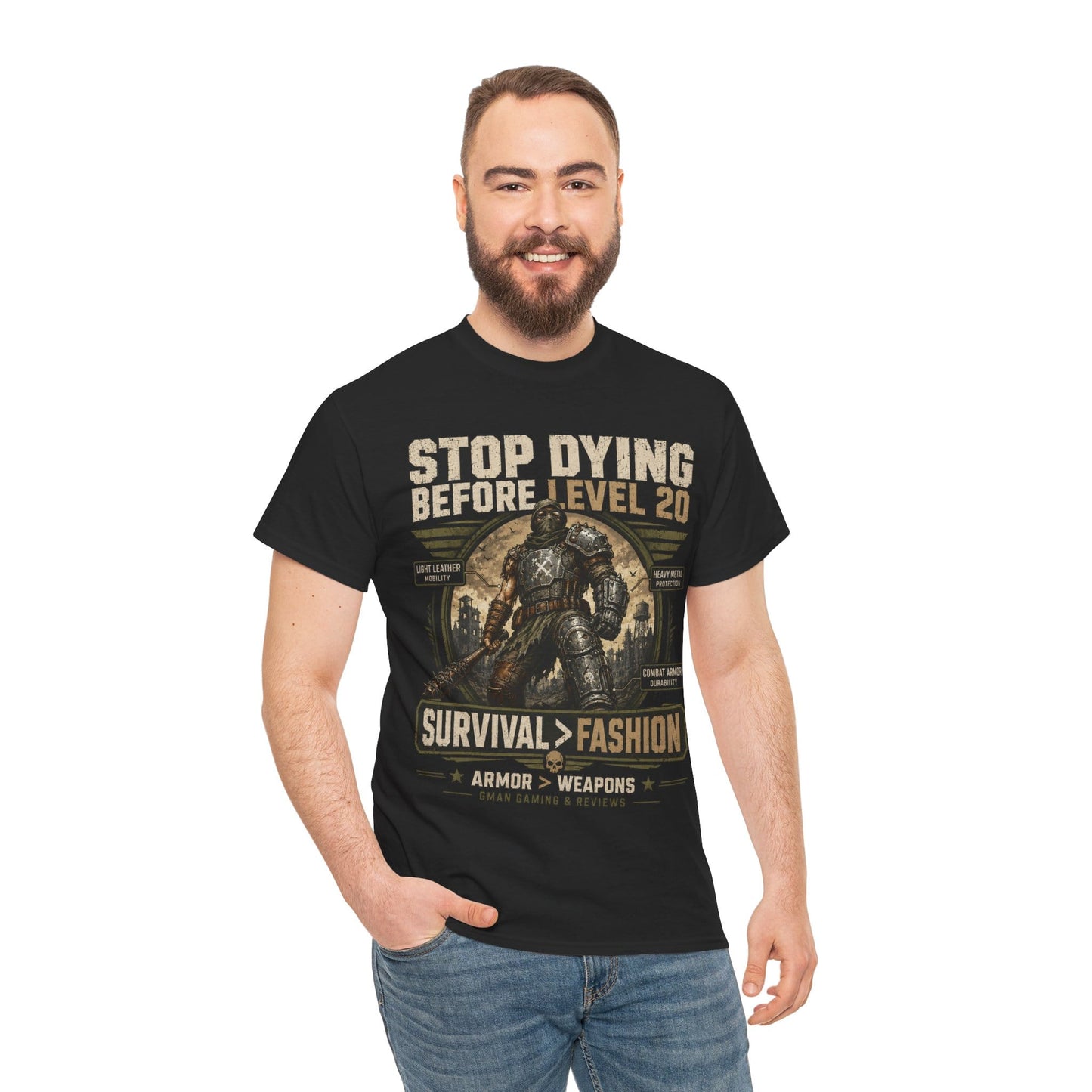 Stop Dying Before Level 20 Gamer T-Shirt