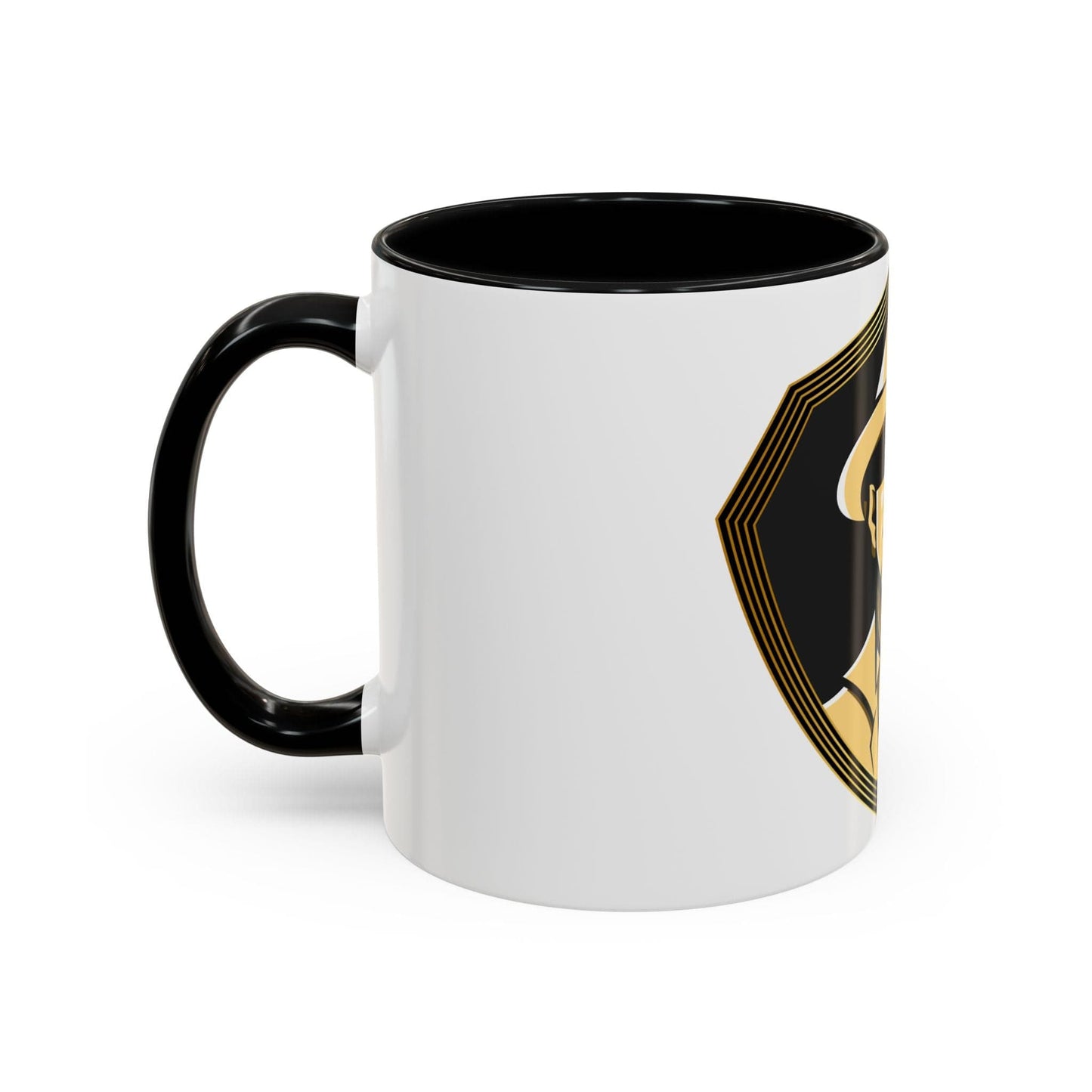 Gman Logo Black Background Accent Coffee Mug, 11oz