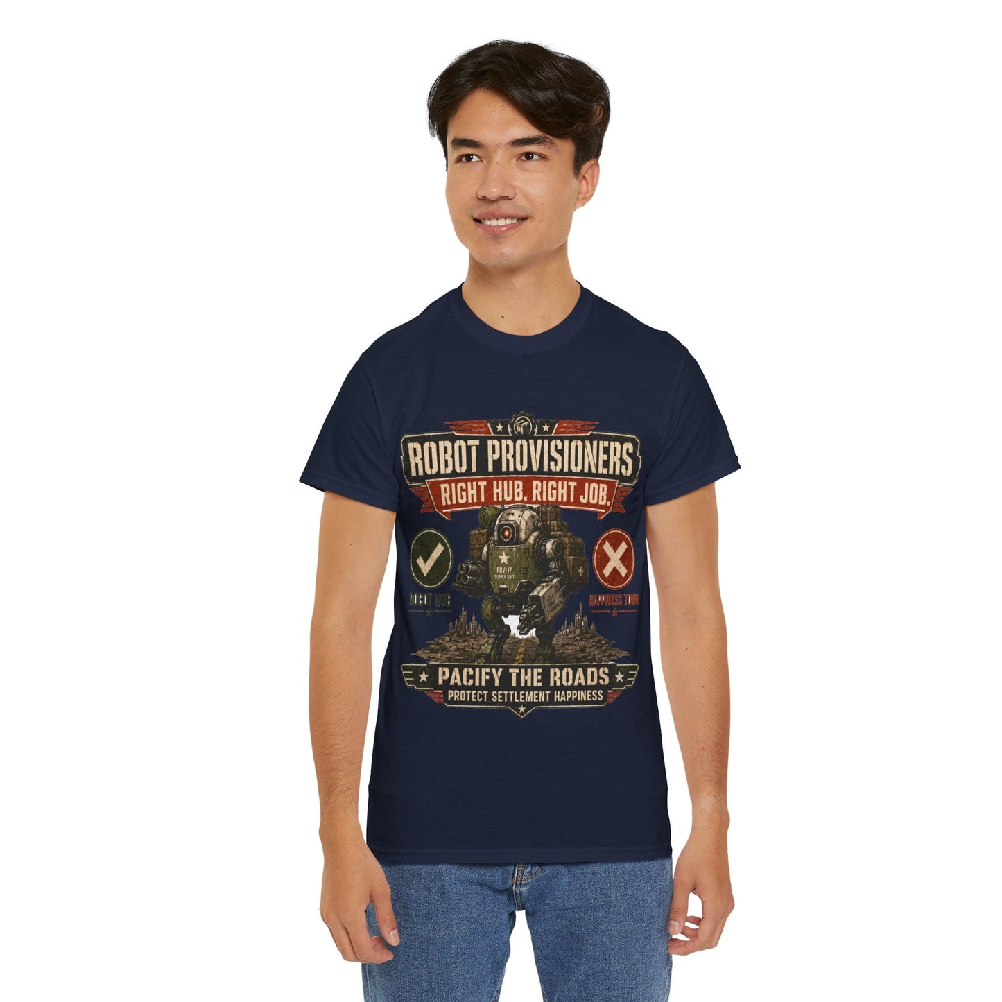 Robot Provisioners: Right Hub, Right Job T-Shirt