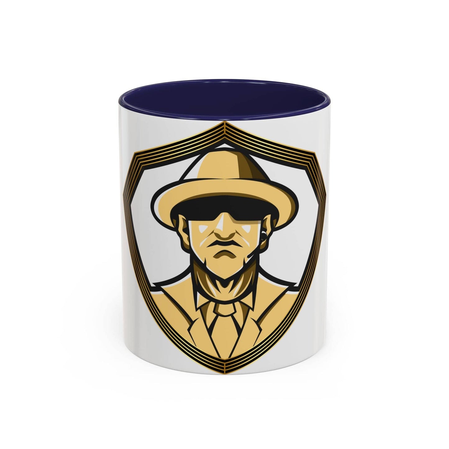 Gman Logo White Background Accent Coffee Mug, 11oz