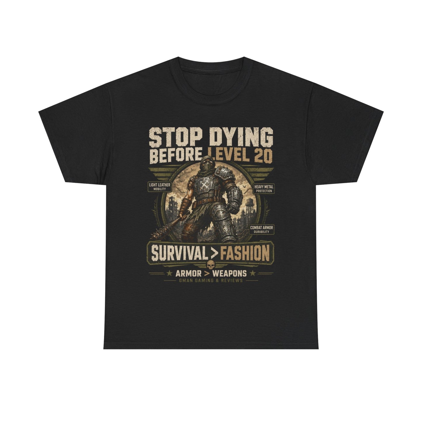 Stop Dying Before Level 20 Gamer T-Shirt