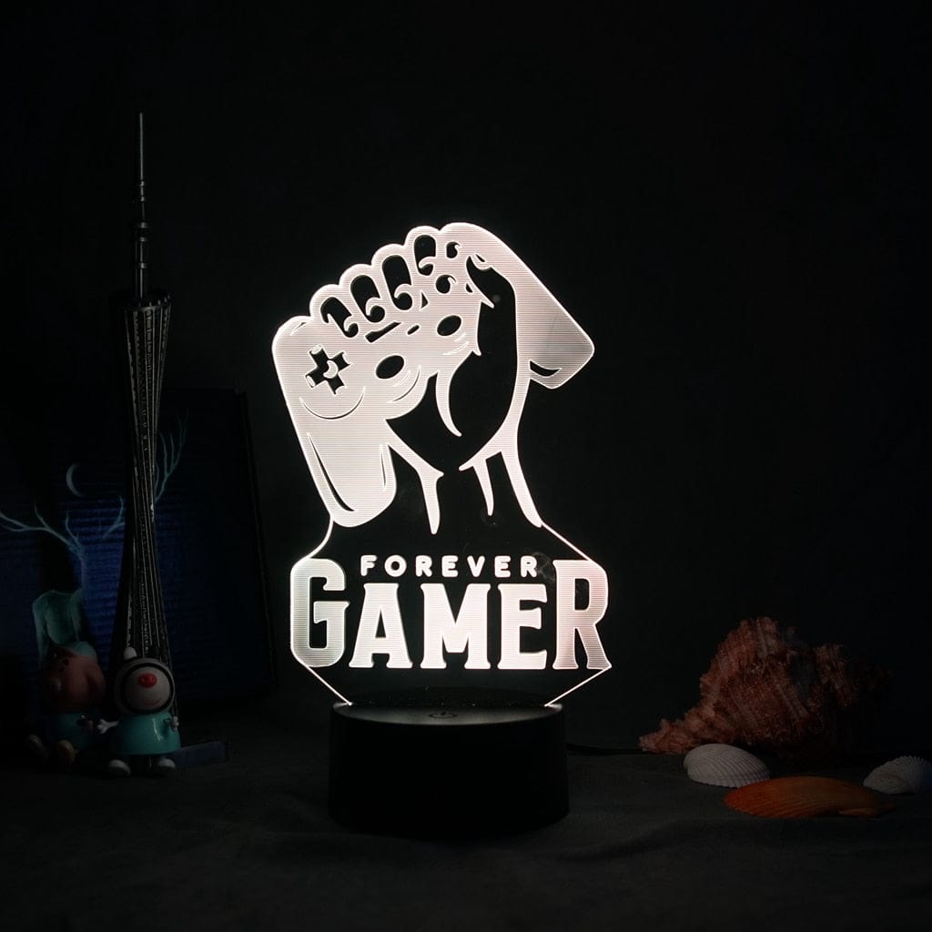 "Gamer Forever" Gamer Room Decoration Night Light